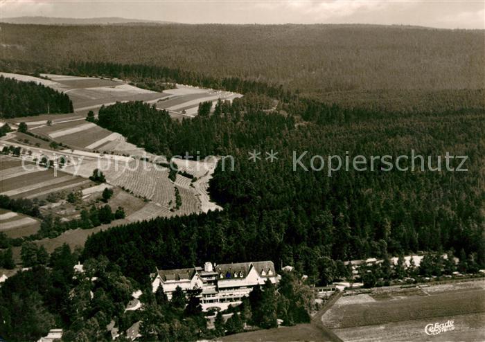 Wildbad Schwarzwald Fliegeraufnahme Waldsanatorium Schoemberg