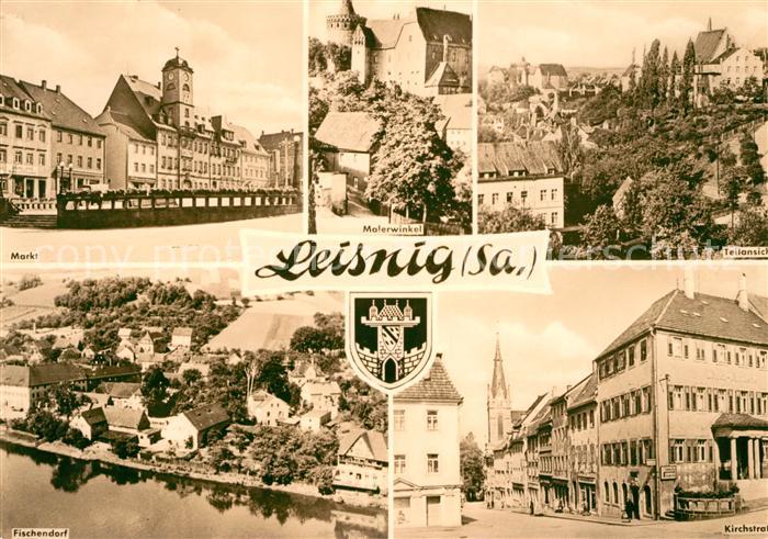 Leisnig Markt Malerwinkel Fischendorf Kirchstrasse