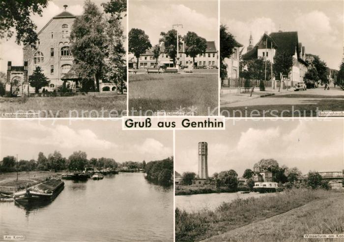 Genthin Kreisheimatmuseum Bahnhofstrasse Kanal Wasserturm