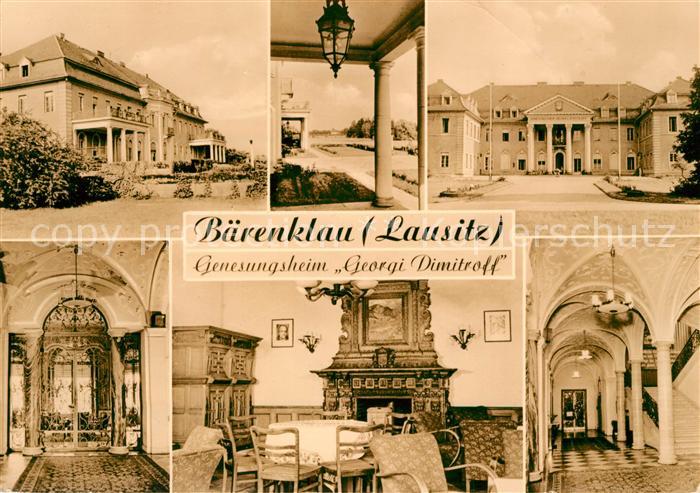 Baerenklau Niederlausitz Genesungsheim Georgi Dimitroff