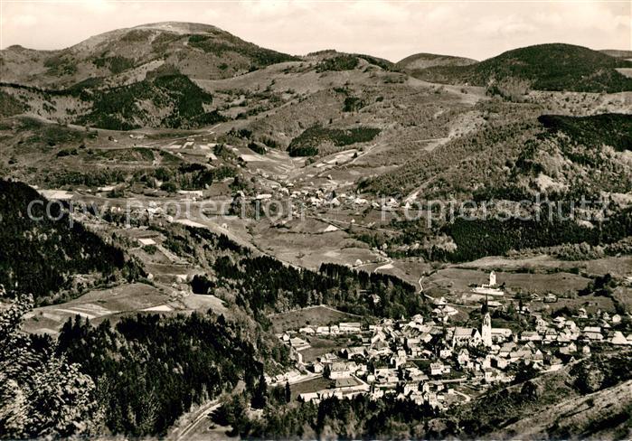 Schoenau Schwarzwald Fliegeraufnahme