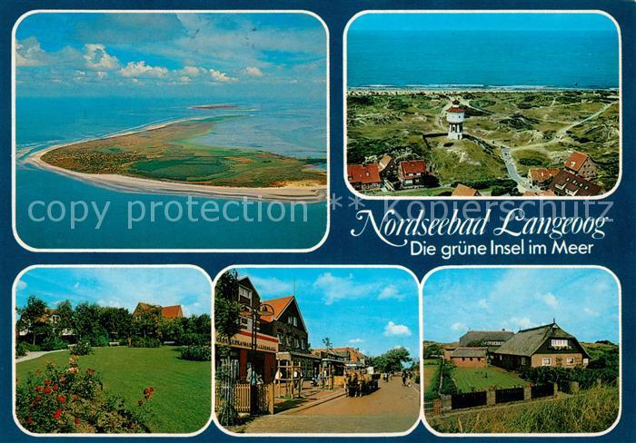 Langeoog Nordseebad Fliegeraufnahme Leuchtturm