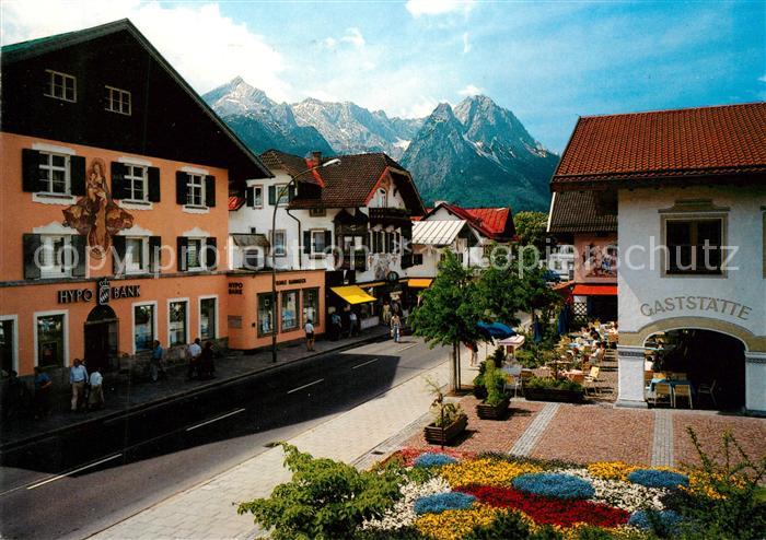 GARMISCH-PARTENKIRCHEN Bayern Bahnhofstrasse Zugspitzmassiv