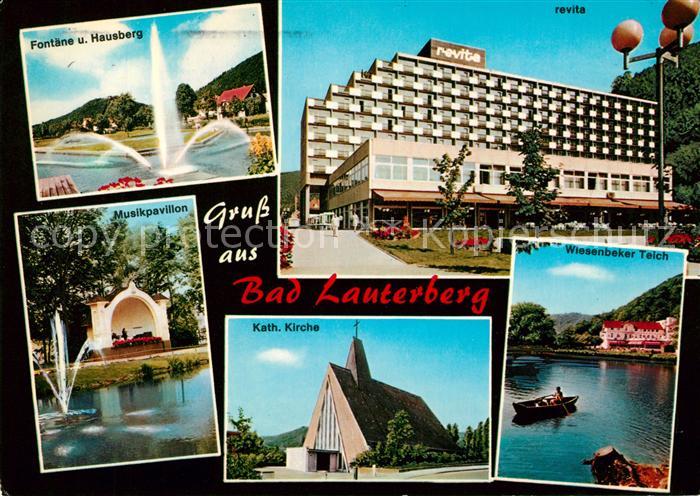 Bad Lauterberg Fontaene Hausberg Revita Musikpavillon Katholische Kirche Teich