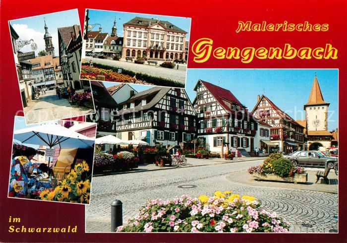 Gengenbach Rathaus Fachwerkhaeuser Stadttor