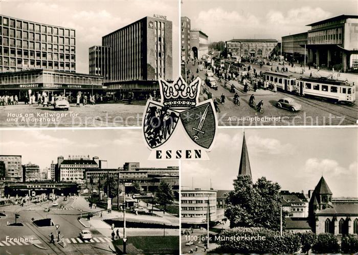 Essen Ruhr Hauptbahnhof Allianzhaus Freiheit Muensterkirche