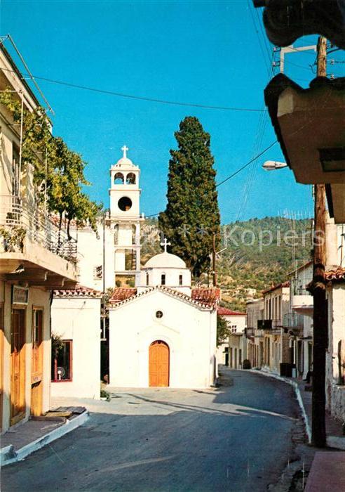 Griechenland Greece Limni Evias Panorama Kirche