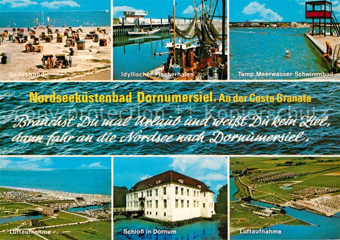 Dornumersiel Badestrand Fischerhafen Meerwasser Schwimmbad Schloss