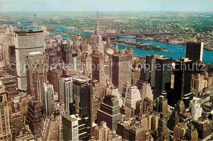 New York City Empire State Building Pan Am Building Chrysler Building East River