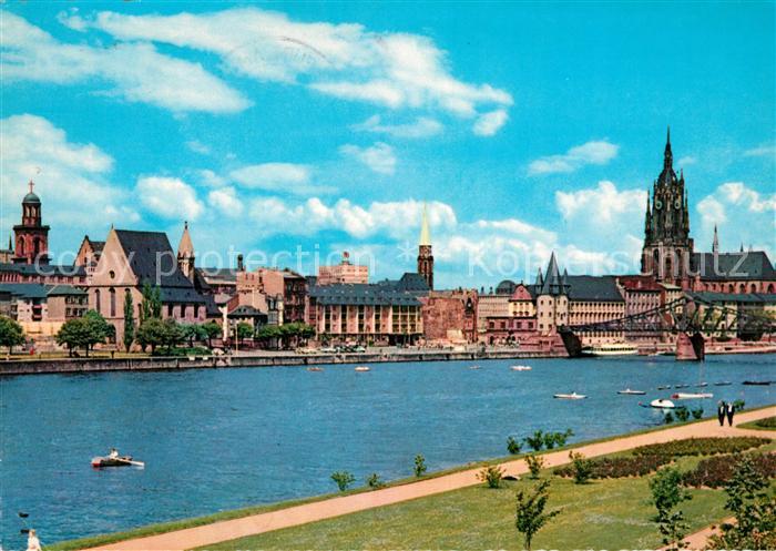 Frankfurt Main Dom Mainpartie