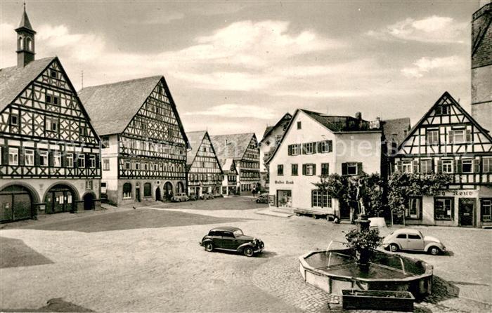 Dornstetten Wuerttemberg bei Freudenstadt Marktplatz