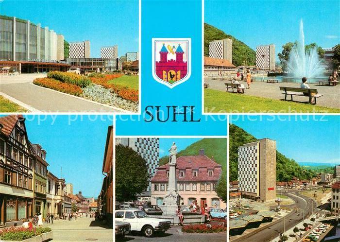 Suhl Thueringer Wald Stadthalle der Freundschaft Waffenmuseum Steinweg Waffensch