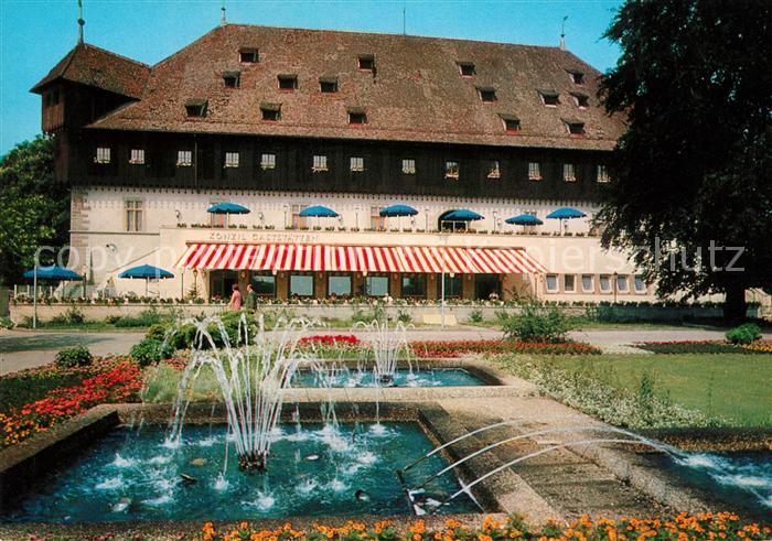 Konstanz Bodensee Konzilgebaeude Brunnen Parkanlage