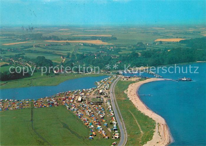 Langballigau Fliegeraufnahme Camping Strand Flensburger-Foerde