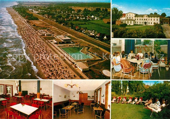 Dahme Ostseebad Fliegeraufnahme mit Strand und Freibad
