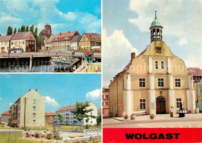 Wolgast Mecklenburg-Vorpommern Hafen Strasse-der-Befreiung Rathaus Barockbau