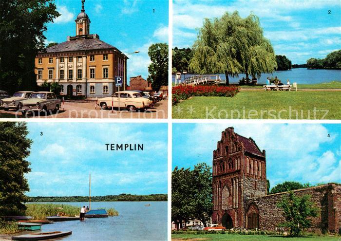 Templin Rathaus Stadtsee Luebbesee Prenzlauer-Tor