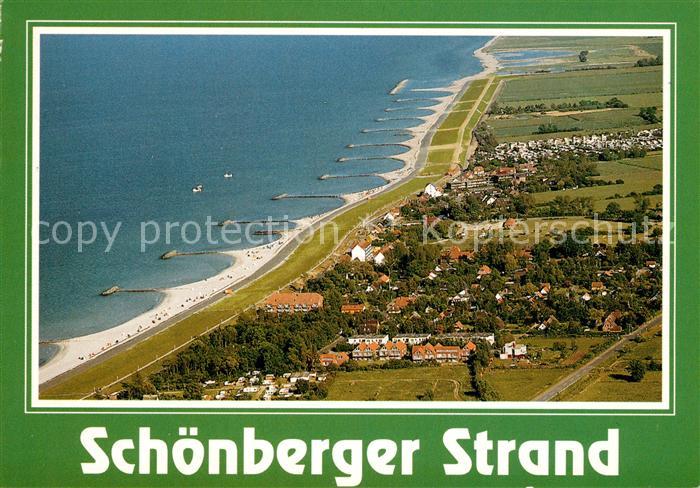 Schoenberger Strand Fliegeraufnahme mit Strand