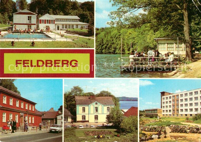 Feldberg Mecklenburg Luzinhall Rathaus Erholungsheime