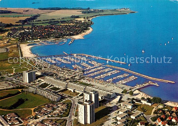 Schilksee Fliegeraufnahme Olympia-Zentrum mit Ostseebad-Strande