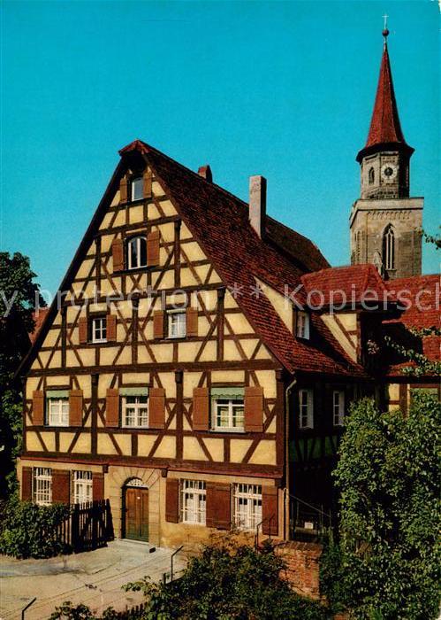 Fuerth Bayern Pfarrhaus und Kirche