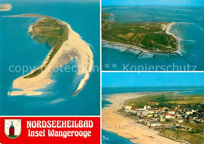 Wangerooge Nordseebad Fliegeraufnahme Insel Strand