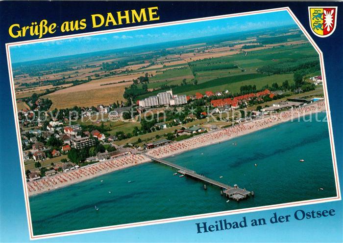 Dahme Ostseebad Fliegeraufnahme mit Strand