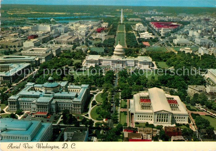 Washington DC Fliegeraufnahme Capitol Library Congress