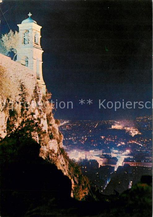 Athenes Athen Blick von Lycabettos bei Nacht