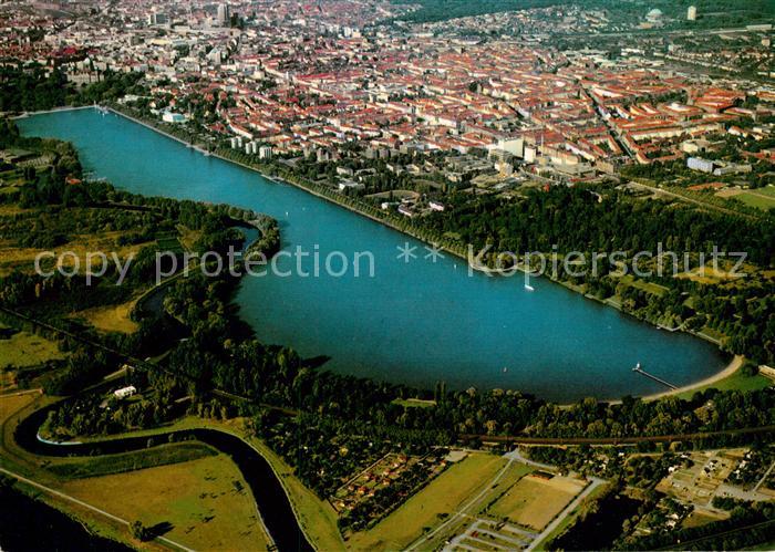 HANNOVER CITY Fliegeraufnahme Maschsee