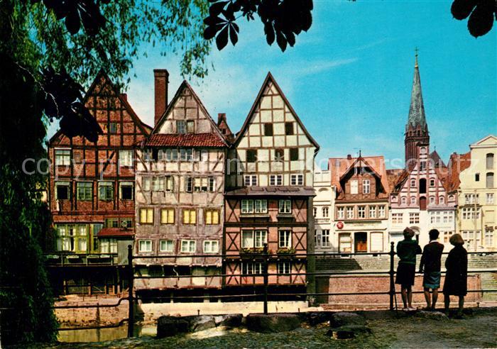 Lueneburg Fachwerkhaeuser an der Ilmenau