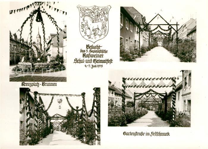 Rosswein Schul- und Heimatfest Kreuzplatz Brunnen Gartenstrasse