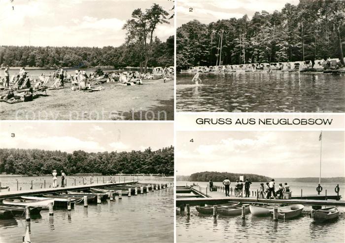 Neuglobsow Stechlinsee Seebruecke Badestelle