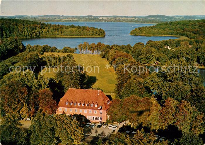 Ploen See Fliegeraufnahme Hotel Restaurant Pension Fegetasche