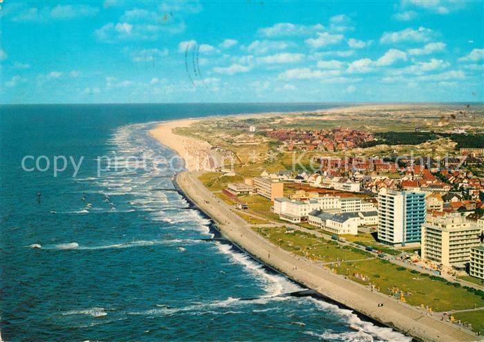 Norderney Nordseebad Fliegeraufnahme mit Strand
