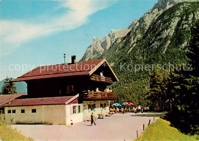 Mittenwald Bayern Gasthaus Gletscherschliff