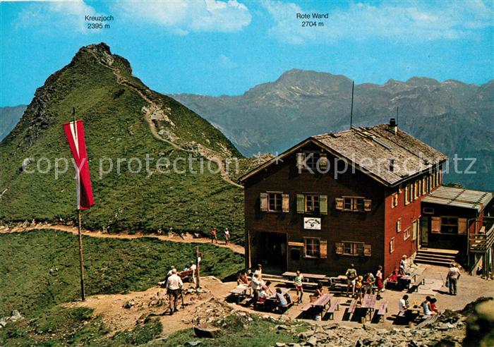 Schruns Vorarlberg Wormser Huette Rote Wand Kreuzjoch