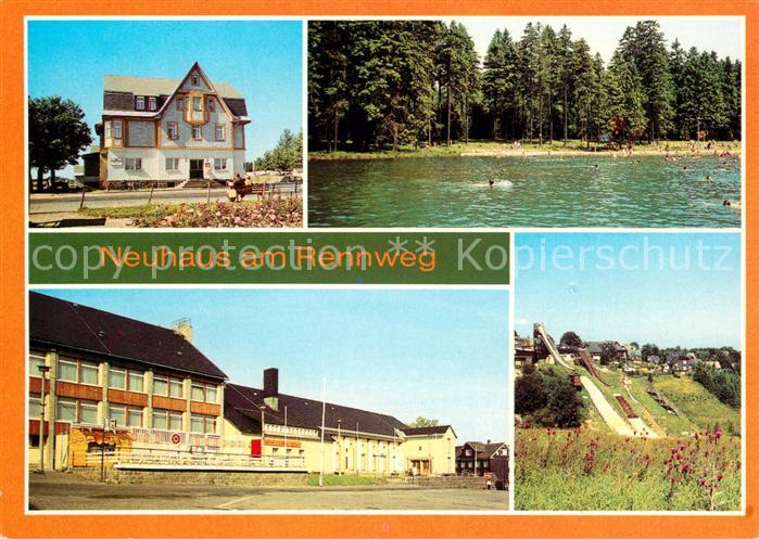 Neuhaus Rennweg HO Speisegaststaette Hotel Hirsch Waldbad Bernhardsthal Schanze
