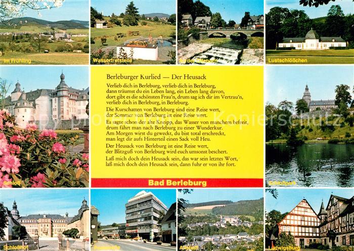 Bad Berleburg Fruehling Schloss Schlosshof Lustschloesschen Altstadt Ludwigsburg