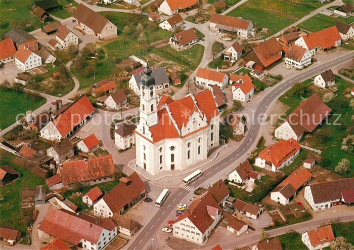 Bad Schussenried Fliegeraufnahme Wallfahrtskirche Steinhausen