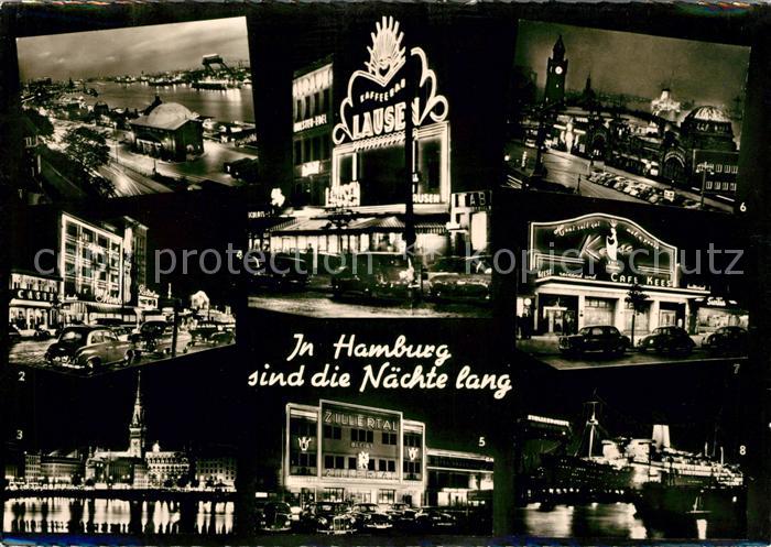 Hamburg Elbtunnel Sankt Pauli Landungsbruecken Kaffeehaus Menke Binnenalster