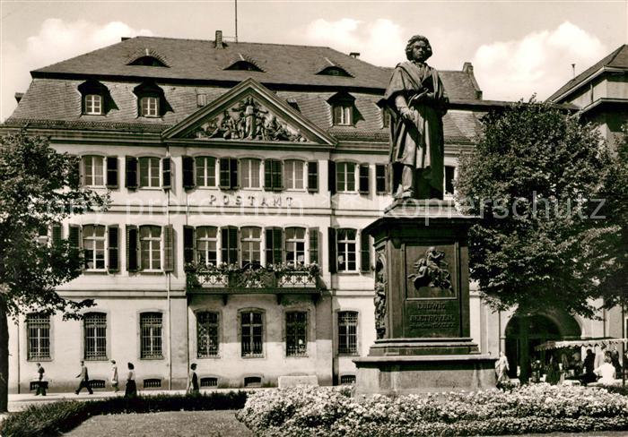 Bonn Rhein Beethoven Denkmal Postamt