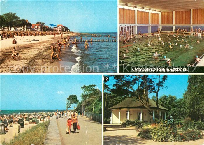 Kuehlungsborn Ostseebad FDGB Meerwasserschwimmhalle Konzertgarten Ost