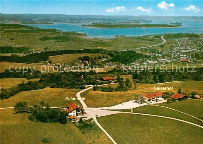 Bernau Chiemsee Fliegeraufnahme Seiseralm Seiserhof