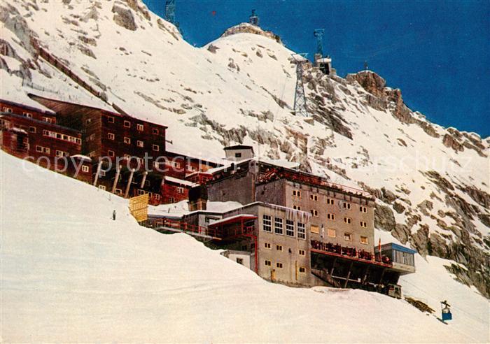 GARMISCH-PARTENKIRCHEN Bayern Bayerische Zugspitzbahn Hotel Schneefernerhaus Zug
