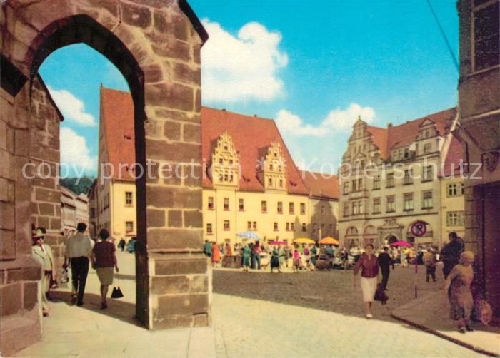 Meissen Elbe Sachsen Marktplatz Rathaus