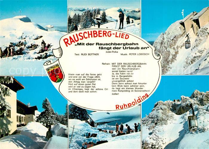 Ruhpolding Rauschberg-Lied Rauschbergbahn