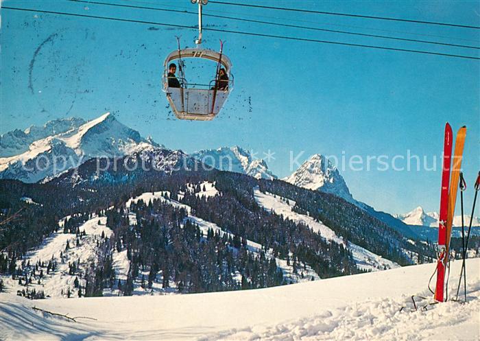 GARMISCH-PARTENKIRCHEN Bayern Eckbauerbahn Zugspitzgruppe