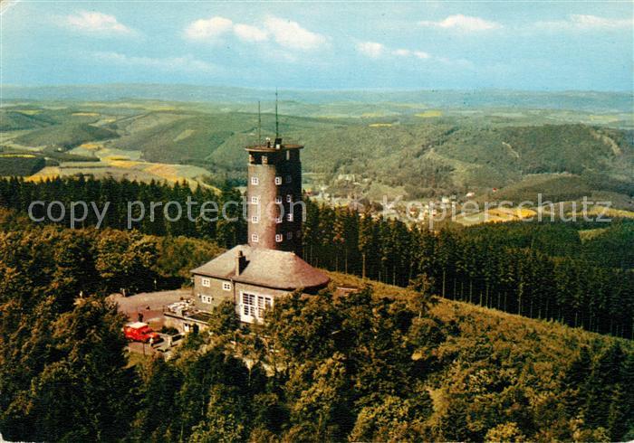Kirchhundem Aussichtsturm Hohe Bracht Fliegeraufnahme