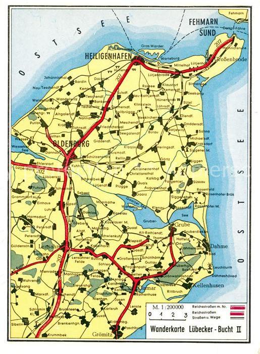 Heiligenhafen Ostseebad Ortungskarte Fehmarn Oldenburg Groemitz